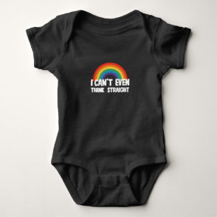 Body Para Bebê Não consigo nem pensar direito, orgulho gay engraç