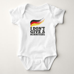 Body Para Bebê Não dê a Schnitzel a bandeira alemão Oktoberfes