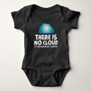 Body Para Bebê Não há programador de humor de computador na nuvem