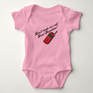 Body Para Bebê Não me faça a avó do excelente da chamada!