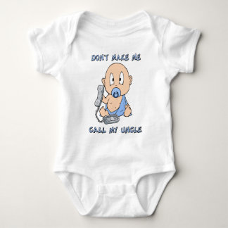 Body Para Bebê Não me faça chamar meu tio