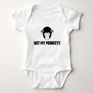 Body Para Bebê Não meu bodysuit dos macacos