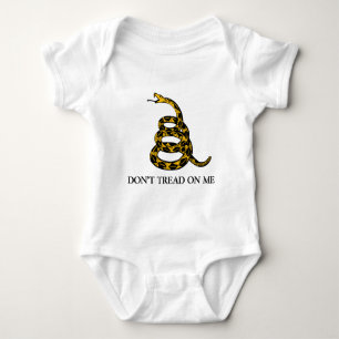 Body Para Bebê não pise em mim - o libertário da bandeira de