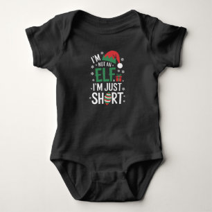 Body Para Bebê Não Sou Um Elfo Só Baixo Natal Engraçado Natal