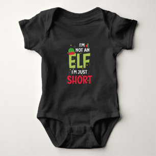 Body Para Bebê Não Sou Um Pjs De Natal Da Família Elf Corresponde