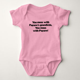 Body Para Bebê Não suje com netos do mamão
