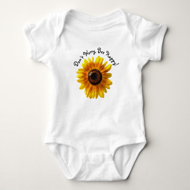 Body Para Bebê "Não te preocupes com a abelha feliz" (Frente)