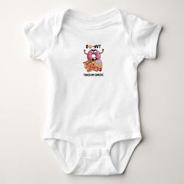 Body Para Bebê Não toque meus lanches (Frente)
