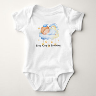 Body Para Bebê 👶 "Nap King in Training" 👑 💤