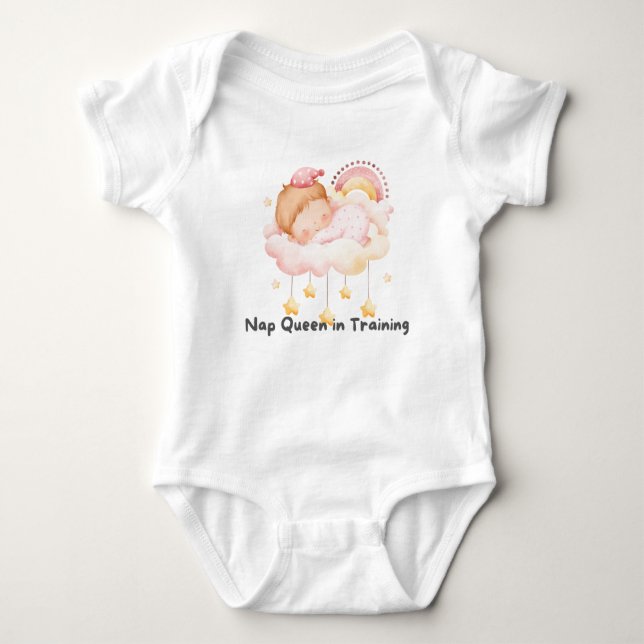 Body Para Bebê 👶 "Nap Queen in Training" 👑 💤 (Frente)