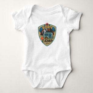 Body Para Bebê Nascer bonito de acampar arte de palavra unisex