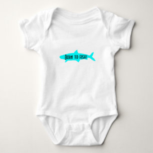 Body Para Bebê Nascer de peixe de bife!