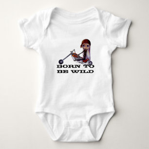 Body Para Bebê Nascer de ser uma moto selvagem Harley Chopper Bab