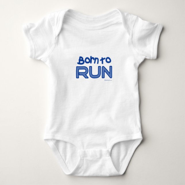 Body Para Bebê Nascer para funcionar - o azul (Frente)