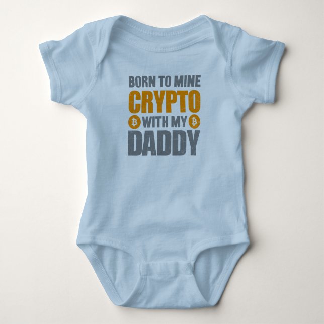 Body Para Bebê Nascer Para Minha Cripto Com Meu Pai (Frente)