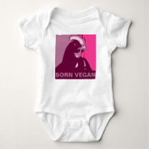 Nascer Vegan Pink Pop Art Chicken Jumper Bebê