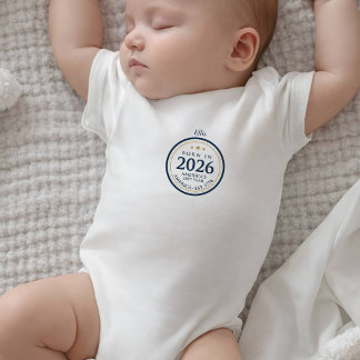 Body Para Bebê Nascido em 2026 Aniversário de 250 anos da América