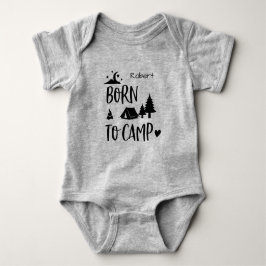Body Para Bebê Nascido para Acampar Personalizado