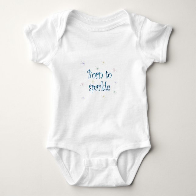 Body Para Bebê Nascido Para Brilhar (Frente)