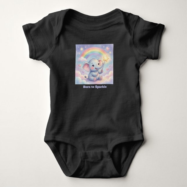 Body Para Bebê Nascido para Brilhar (Frente)