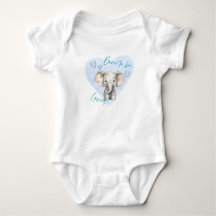 Nascido para Ser Amado – Bodysuit de Bebê Elefante
