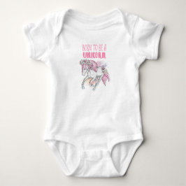 Body Para Bebê Nascido para ser um unicórnio
