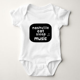 Body Para Bebê Nashville come a música do sono