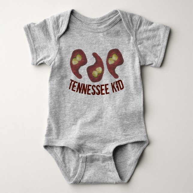 Body Para Bebê Nashville Style Hot CHURRASCO Chicken TENNESSEE KI (Frente)