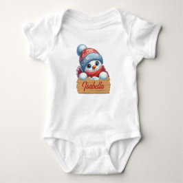 Body Para Bebê Natal Adorável Snowman Baby Bodydress