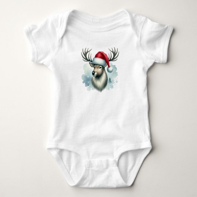 Body Para Bebê Natal Baby Jersey Bodydress:D (Frente)