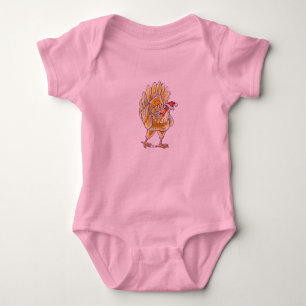 Body Para Bebê Natal da galinha