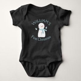 Body Para Bebê Natal de Bebê Personalizado Primeiro Natal Homem d
