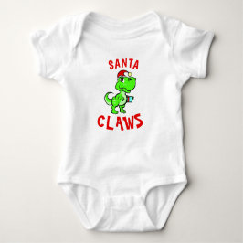 Body Para Bebê Natal do Bebê Dinosaurinho Funny Santa Claws