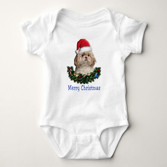 Body Para Bebê Natal dos animais (Frente)