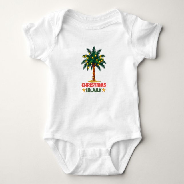 Body Para Bebê Natal Em Julho (Frente)