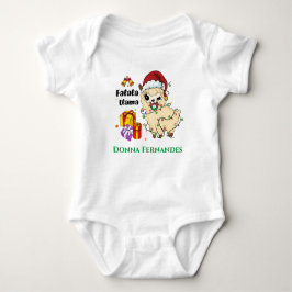 Body Para Bebê Natal Llama Bebê Bonitinho