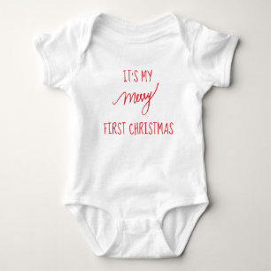 Body Para Bebê Natal moderno do Natal do bebê primeiro ø