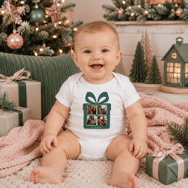 Body Para Bebê Natal Moderno Personalizado | Meu Primeiro Natal