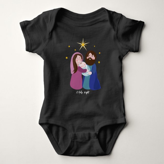 Body Para Bebê Natal Natividade (Frente)
