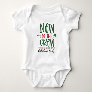Body Para Bebê Natal Novo Na Equipe Primeiro Natal Custom