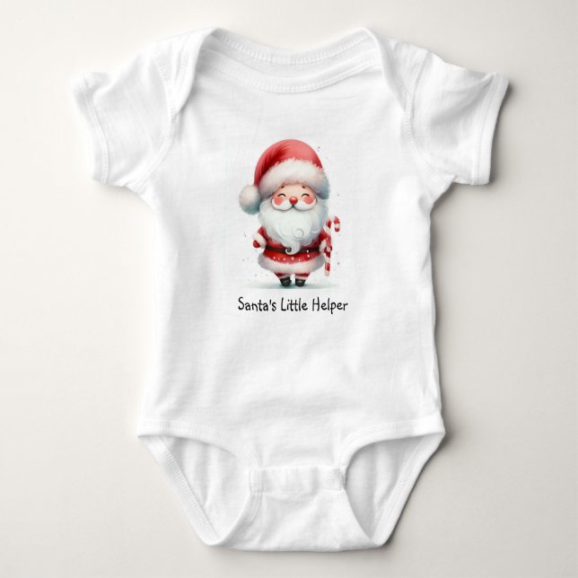 Body Para Bebê Natal Papai Noel (Frente)
