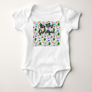 Body Para Bebê Natal picado