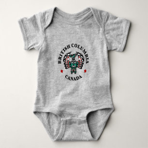 Body Para Bebê Nativo Americano Red Black Graphic Thunderbird Bab