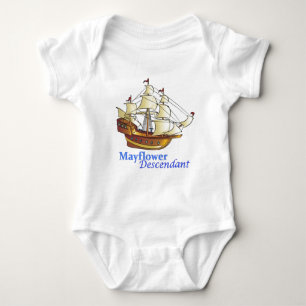 Body Para Bebê Navio de navigação do descendente de Mayflower