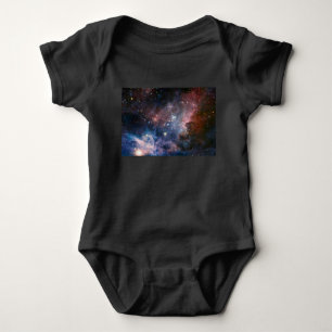 Body Para Bebê Nebulosa Carina Vermelha e Azul do Telescópio Hubb