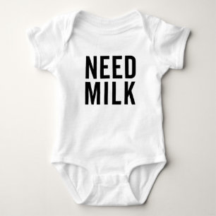 Body Para Bebê Necessidade de leite