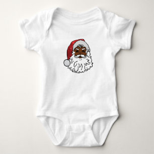 Body Para Bebê negro santa claus