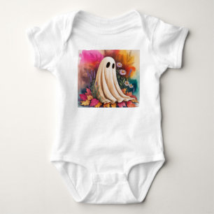 Body Para Bebê Neon Friendly Ghost, Neon Halloween Ghost, Fantasm