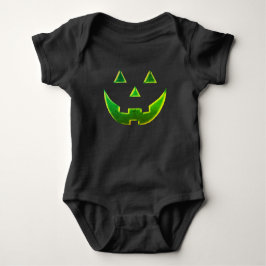 Body Para Bebê Néon verde-néon do Halloween Jack o abóbora-lanter
