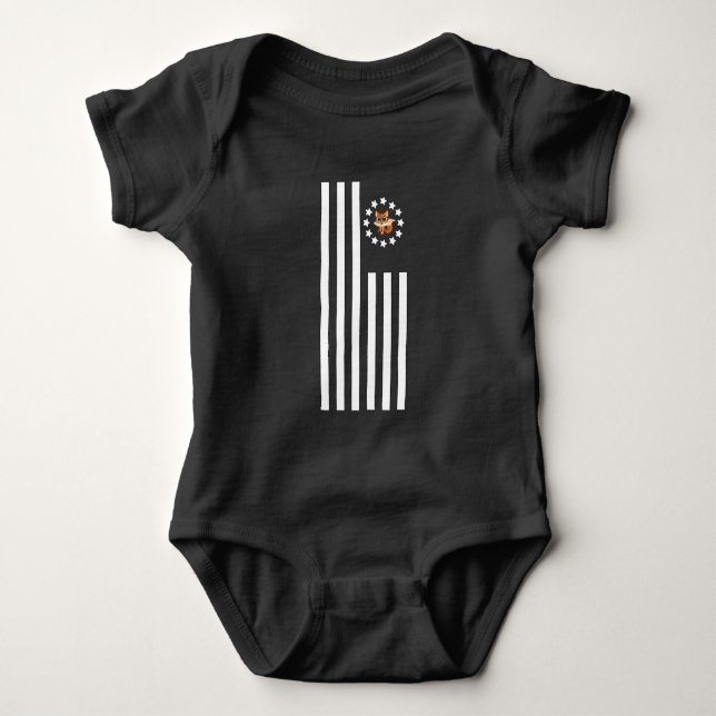 Body Para Bebê Nerd Fox - Sinalizador (Frente)